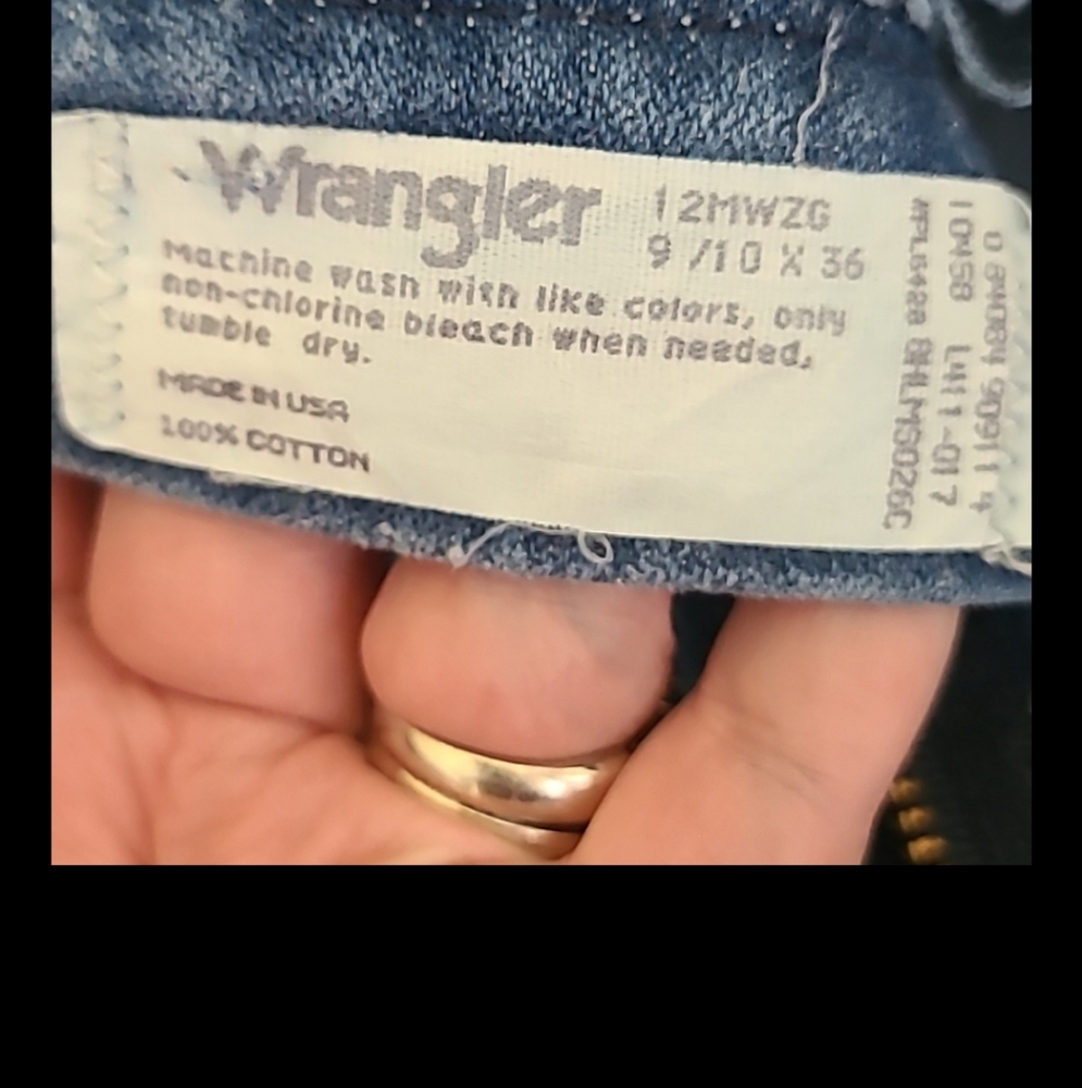 Vtg 9/10 WRANGLER high waist mom jeans women's country Western Made In USA. Y2K - Picture 3 of 9